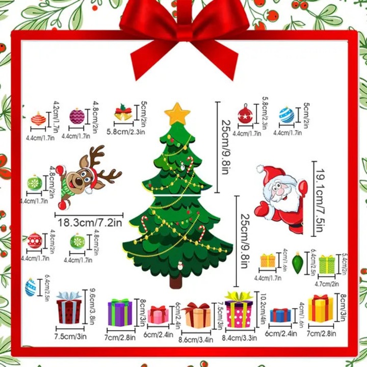 Magneti pentru frigider set decoratiuni de Craciun PRE-CJk0515-26-0810-4290, PVC, multicolor
