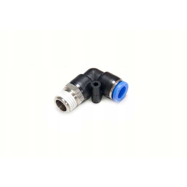 Sarokcsatlakozó 1/4"R 8mm, külső menet, nikkelezett, nyomás 10 bar