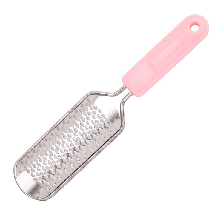 HERUSI lábreszelő, rozsdamentes acél, fekete, ergonomikus