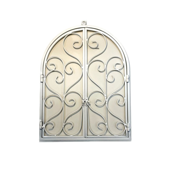 Decor rustic HERUSI, fereastra imitatie, rezistent exterior, 60x80cm