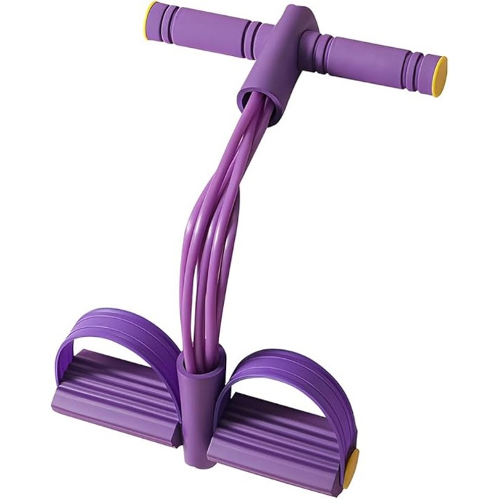 Banda elastica HERUSI, 6 tuburi, violet, pentru antrenament