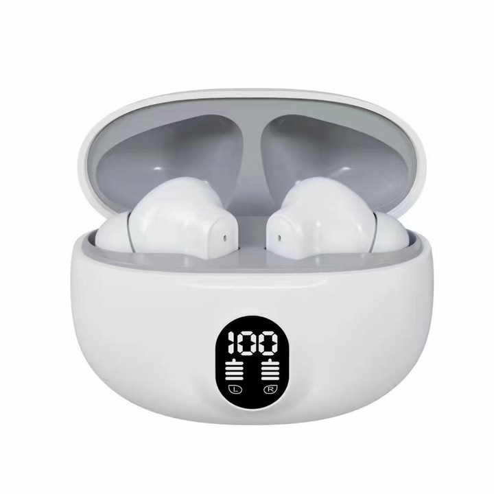 Casti wireless HERUSI W895, duale, negru