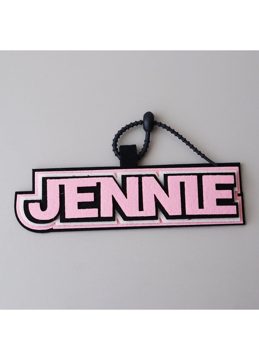 HERUSI BLACKPINK csillag kézzel készített nem szőtt fekete kulcstartó