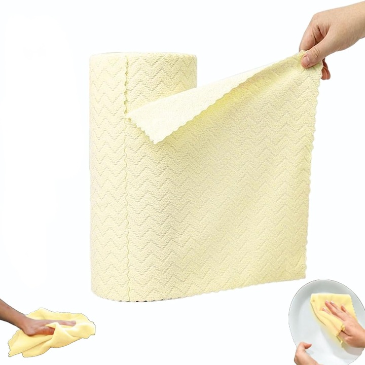 HERUSI mikroszálas törlőkendő, 30 db-os készlet, újrafelhasználható, szuper nedvszívó, többszínű, 30x30cm