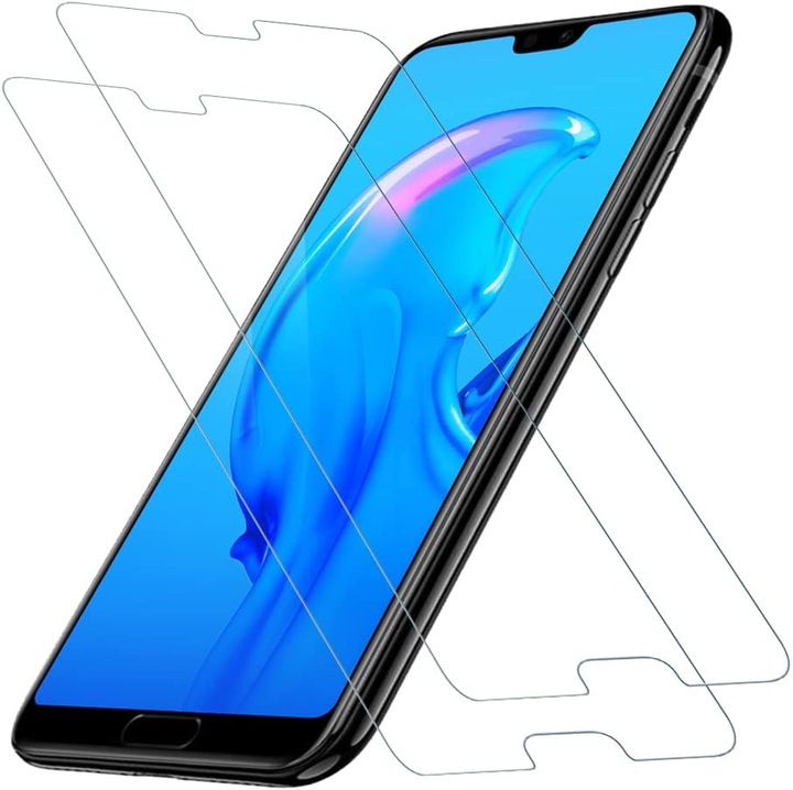 Set 2 folii sticla securizata Huawei P20 Pro transparent 155x73.9x7.8mm