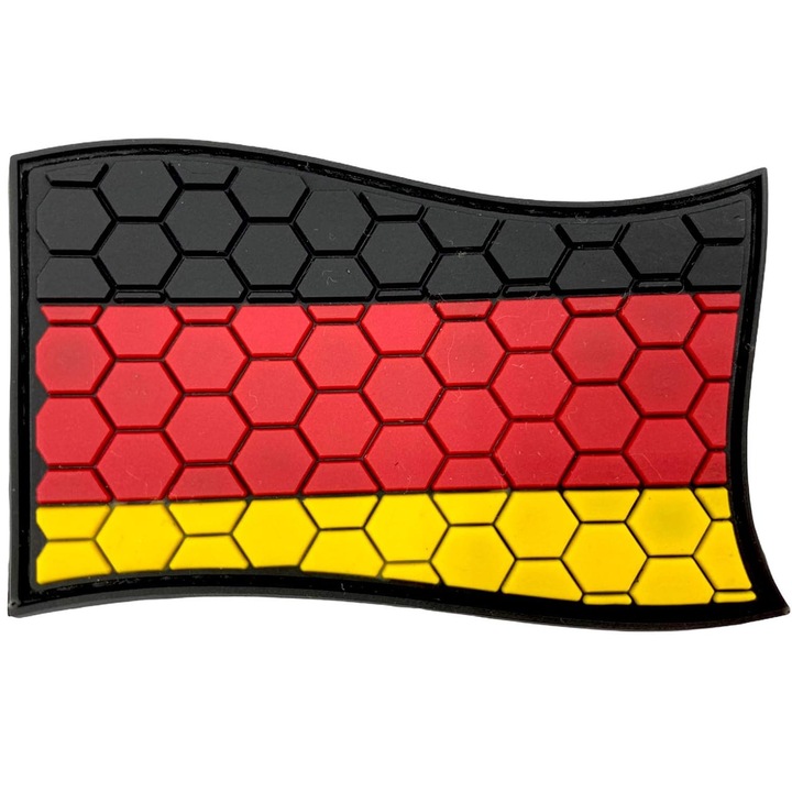Patch PVC Németország zászló 7,5x4,5cm taktikai tépőzáras szett
