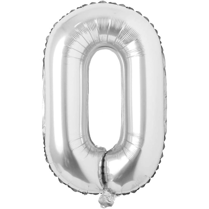 Fólia lufi 0-s szám, ezüst, 100cm