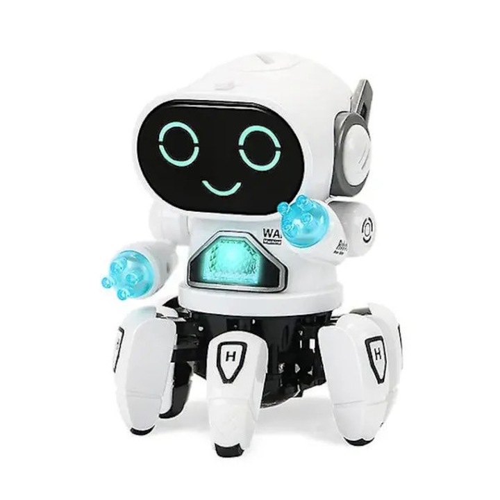 Játék robot, táncoló, beszélő, többszínű, 3xAAA