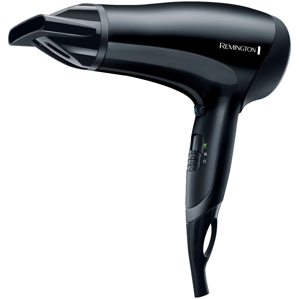 Uscator de par Remington D3010, 3 temperaturi, 2 viteze, 2000 W, Negru