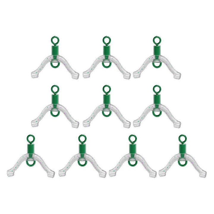 Set 10 inele antitwist, verde, silicon, S 1.5cm L 2cm