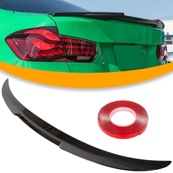 Hátsó spoiler M MODECAR M4 look, fényes fekete, ABS, BMW 3 F30 11.2011-10.2018