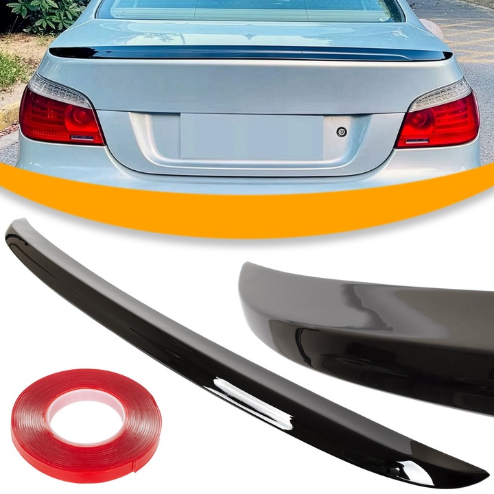 Hátsó spoiler M MODECAR M5, fényes fekete, ABS, 12.2001-03.2010, BMW 5 E60