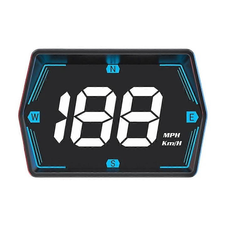 Afisaj Head-up GPS auto G20, compact, negru, 77x53x28x18mm