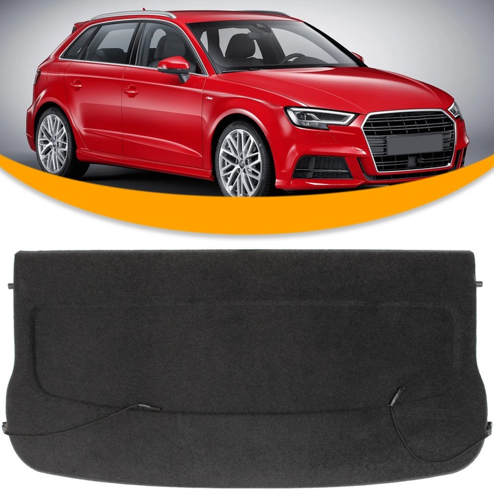 Csomagtértálca M MODECAR Audi A3 8V fekete 2013-2020