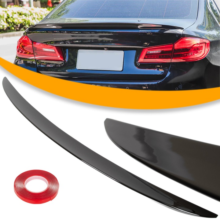 M MODECAR hátsó spoiler, fényes fekete, ABS, 09.2016, BMW 5 G30 F90