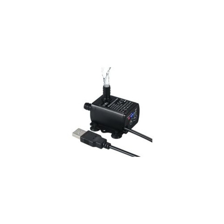 Mini USB merülő vízpumpa 4.8W 300L/H 59.5x49x42mm