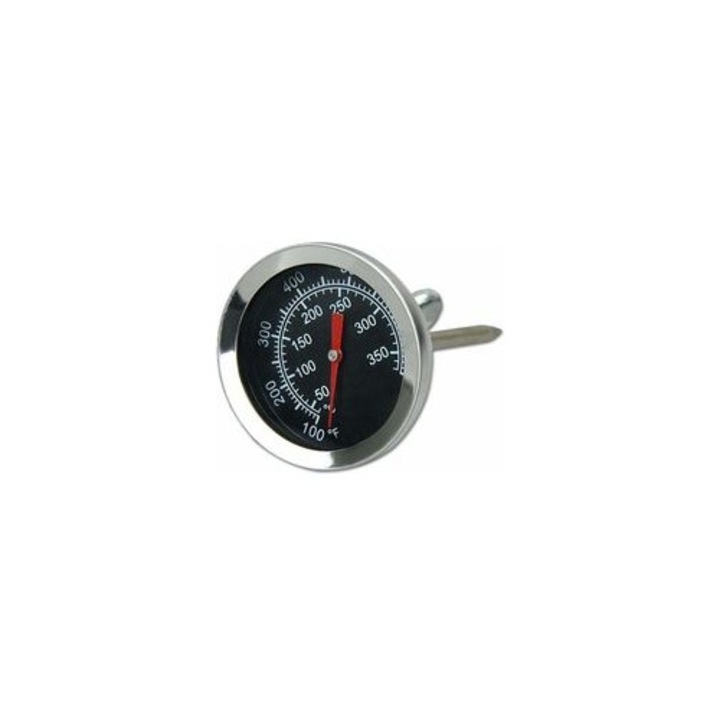 Rozsdamentes acél sütőhőmérő 80x53x53mm 50-350°C grill és füstölőhöz