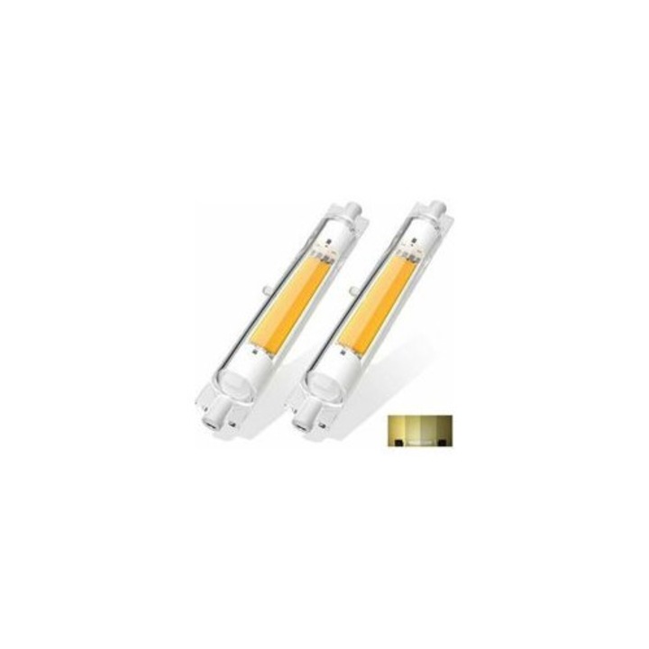 2 db LED R7S 118mm 20W szabályozható természetes fehér 4500K izzó készlet