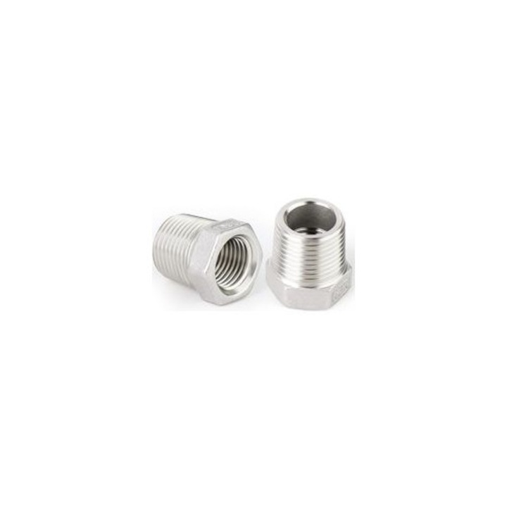 2 db hatszögletű szűkítő készlet, 304-es rozsdamentes acél, 1/2" BSP x 1/4" BSP