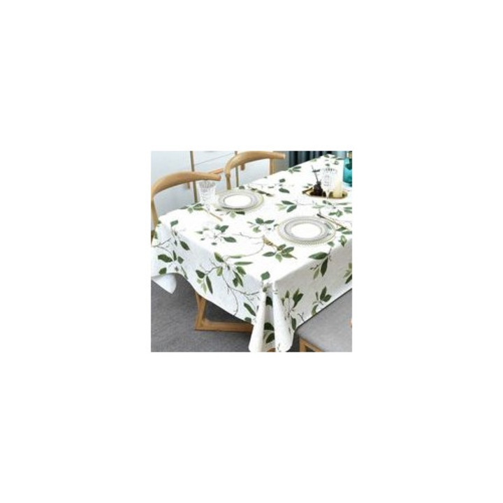 Téglalap alakú PVC vízálló asztalterítő 137x180cm zöld