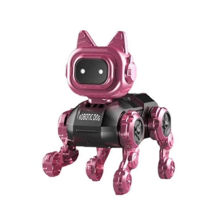 Robotkutya elektromos 7x3cm fényes műanyag többszínű gyerek gyűjthető játék