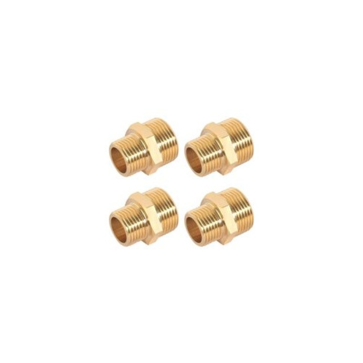 4 db sárgaréz adapter készlet 3/4x1/2 hüvelyk vízvezetékekhez
