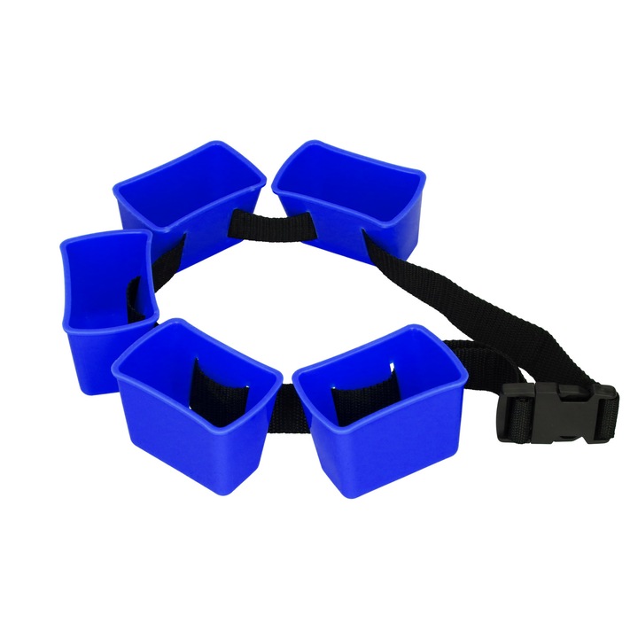 Колан за съпротива Aqua-Sport Break Belt син с 5 чашки, регулируем