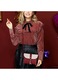 Geanta crossbody mica YANYXR, piele PU, pandantiv metalic, gri, 15x20cm