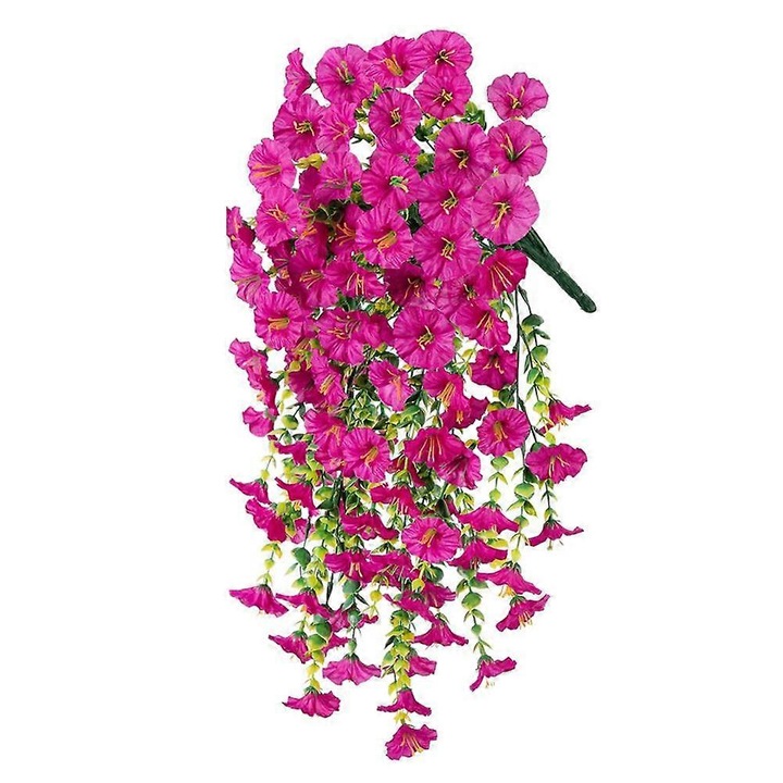 Floare artificiala decorativa perete, 75cm, multicolor