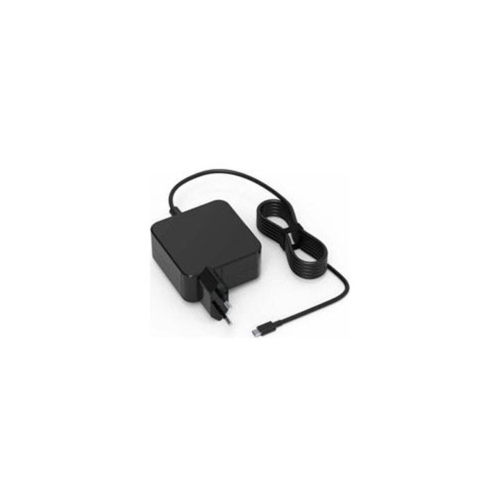 Laptop töltő 65W 19V 3.42A, OEM, fekete, 5.5x2.5mm
