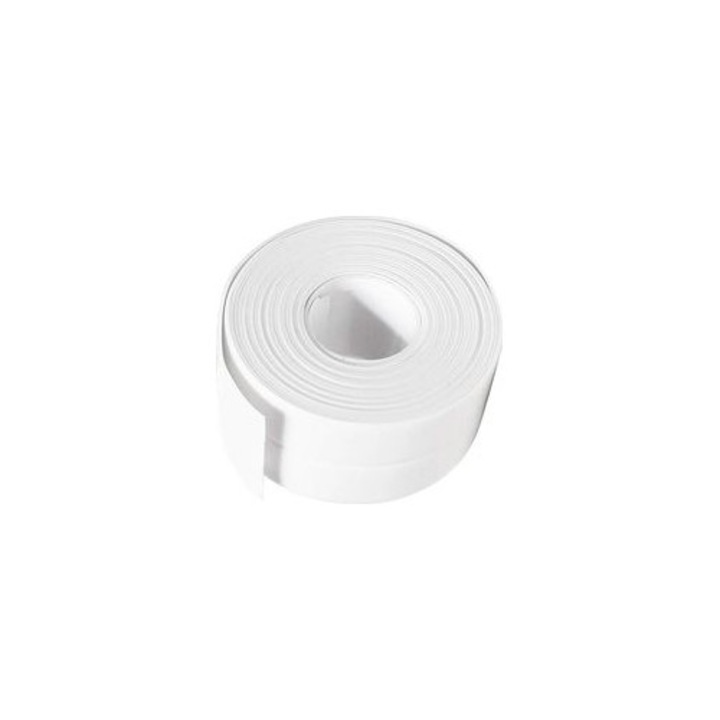 Fehér, öntapadós, rugalmas tömítőszalag, 5 cm széles
