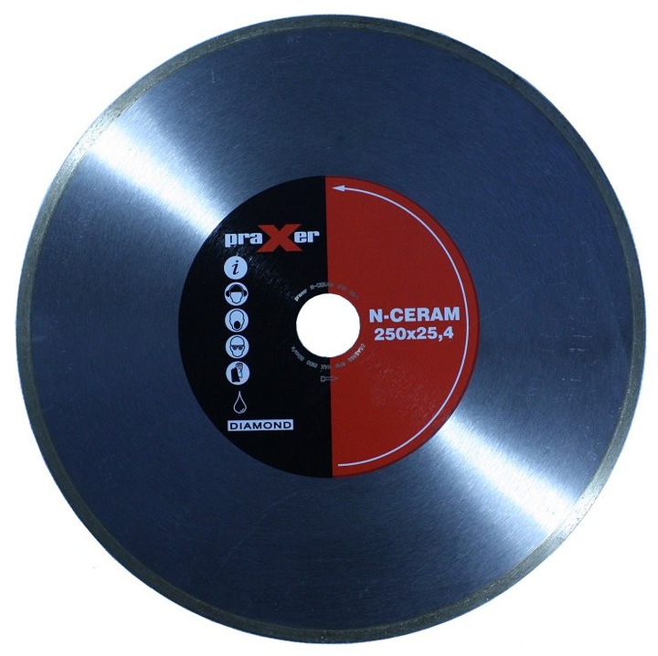 Praxer N-CERAM gyémánttárcsa 250mm kerámiához és csempéhez