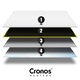 Панелен радиатор Cronos Graphene PRO бял 120,5x75,5см 900W комплект със сребърни крачета