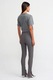 Colanti DILVIN, talie inalta, evazati cu slit, gri antracit, 96% poliester, 4% elastan, S INTL