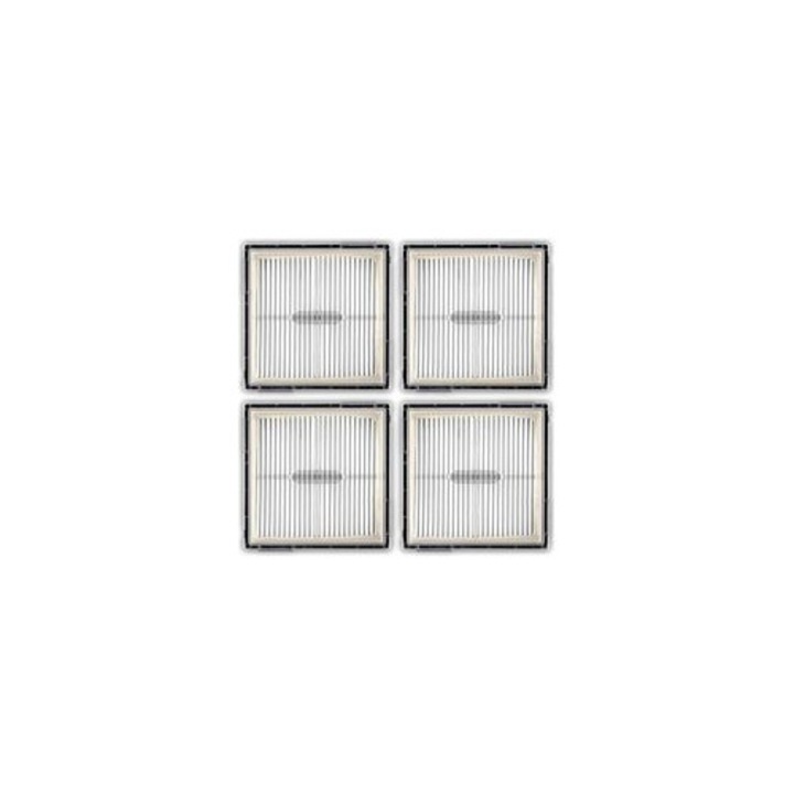 4 db HEPA szűrő készlet, kompatibilis Roborock Q10 S5 X5, fehér