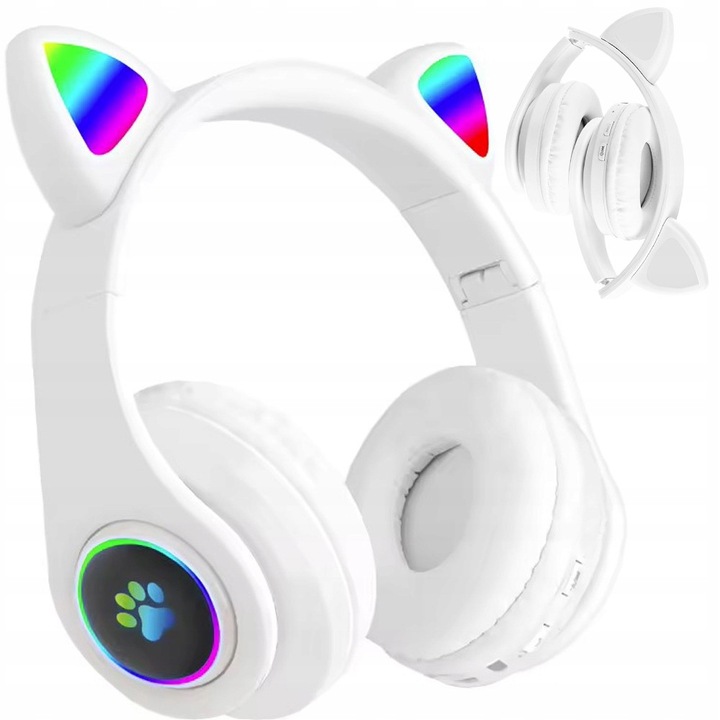 Vezeték nélküli Bluetooth fejhallgató, B39 modell, LED, fehér, 50x57cm, HANGZHOU A LINK STAR TECHNOLOGY CO. Limited