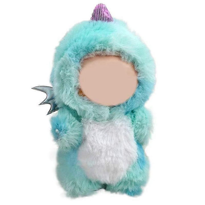 Rózsaszín plüss ruhák 17 cm-es babákhoz szett