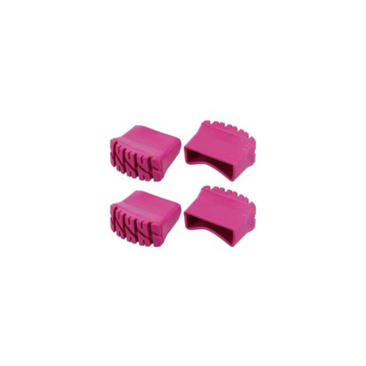 Set 4 capete antiderapante din cauciuc pentru scari pliabile, negru