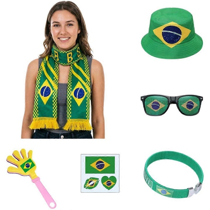 Set accesorii suporteri 6 piese multicolor universal