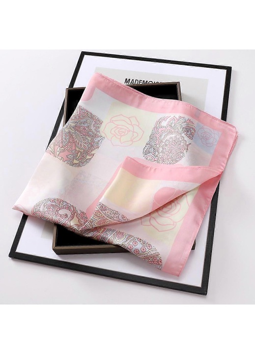Esarfe patrate imprimate multicolor diverse stiluri 50x50cm