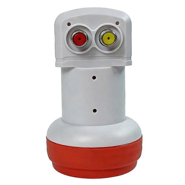 LNB dupla kimenetű műholdvevő, 10.7-12.75GHz, 950-2150MHz, 02dB, fehér