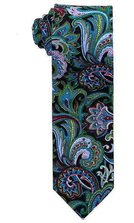 Cravata bumbac floral 7.5cm casual multicolor