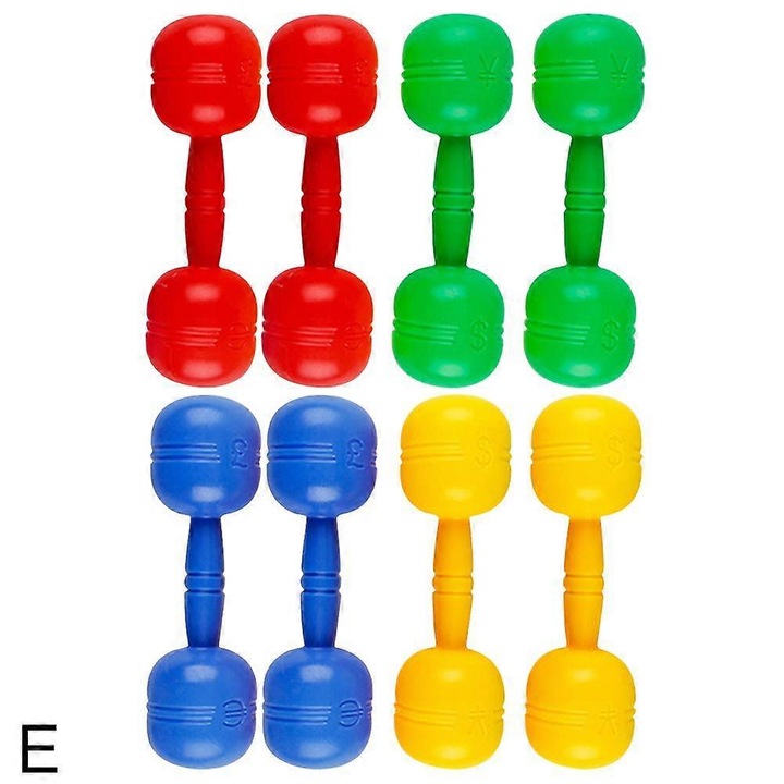 Haltere copii, colorate, ABS, 1 set, dimensiune compacta