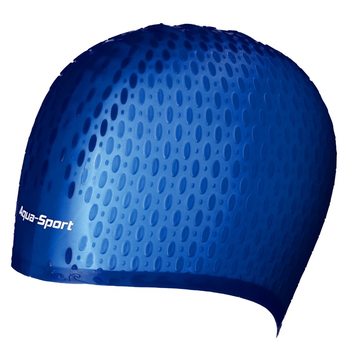Плувна шапка Aqua-Sport Kitka силиконова синя за дълга коса