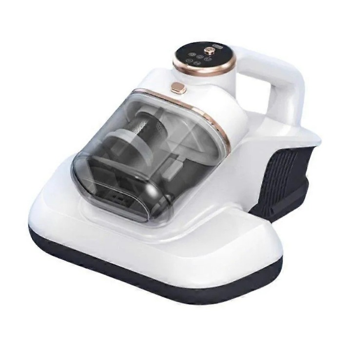 Aspirator portabil wireless, curatare acarieni, capacitate 0.2-0.3L, alb, 12x15cm