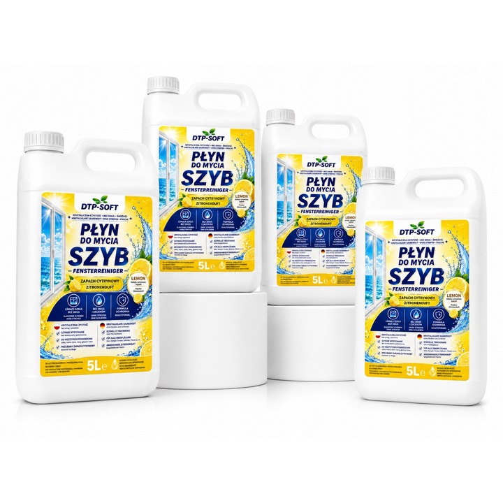 DTP-SOFT 20L ablakmosó folyadék, csíkmentes, citrommentes