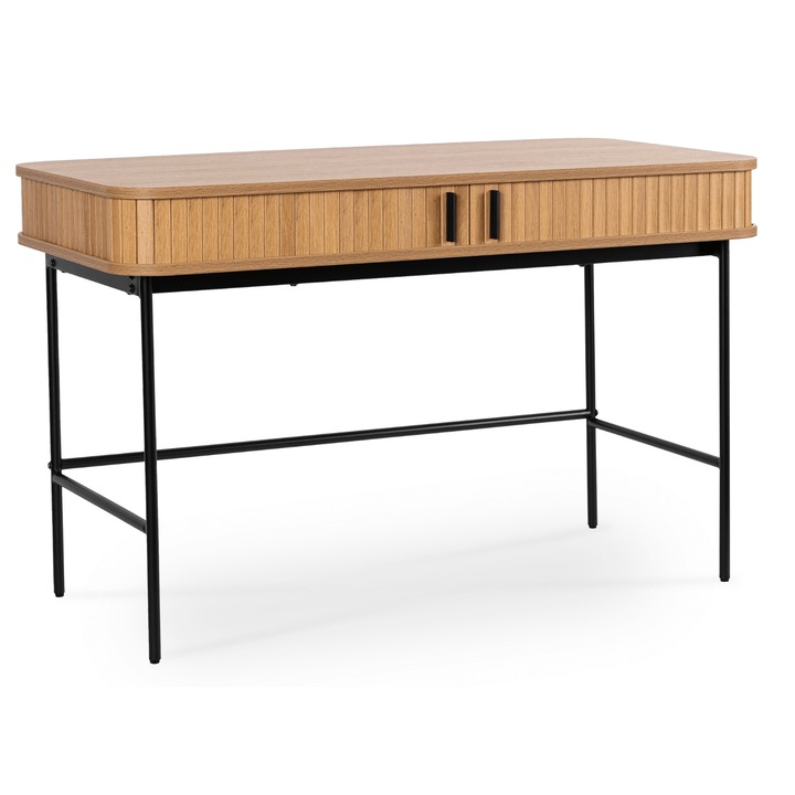 Разтегателно бюро Mebel Elite Trish, ламинирано, дъб, 120x60см