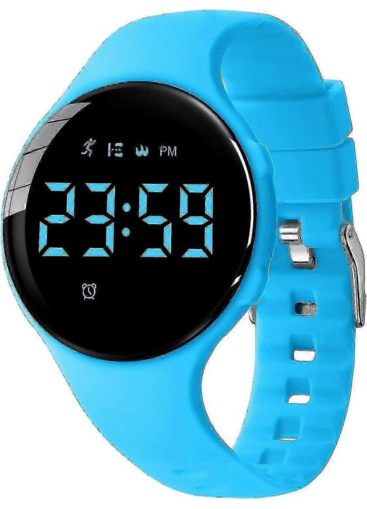 Gyermek sportóra digitális fitneszkövető kék 40mm