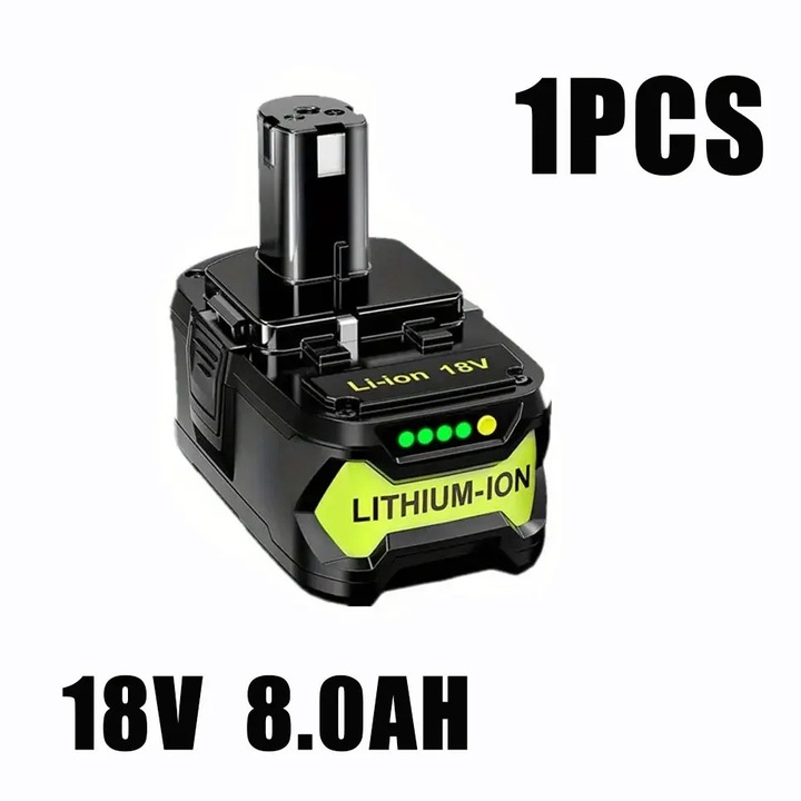 Acumulator 18V, Acumulator de inlocuire Ni-Cd, 8000 mAh, Compatibil cu P104 P105 P102 P103, Pachet individual, Doar acumulator