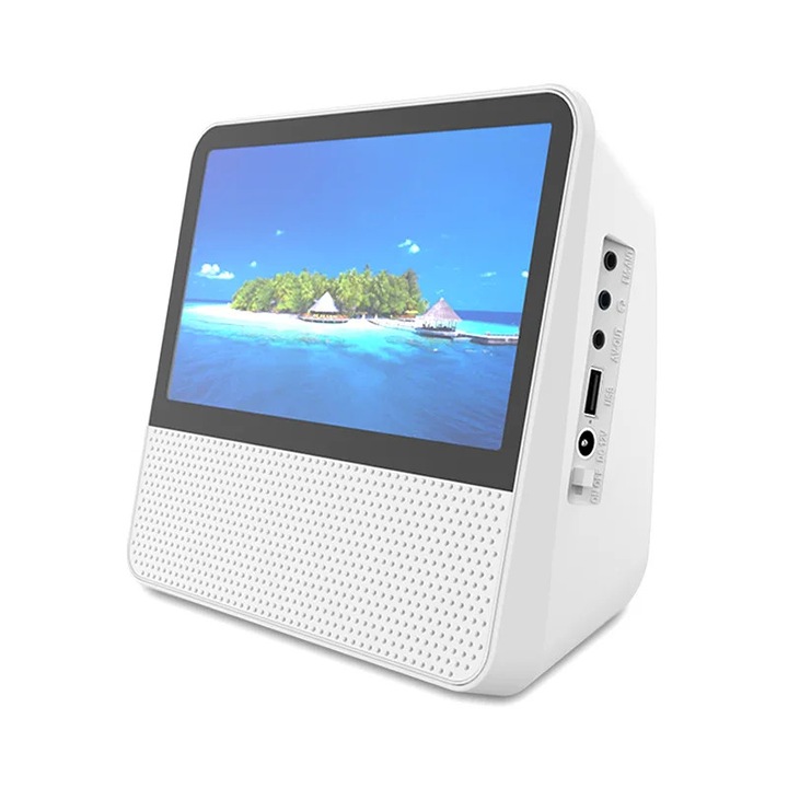 DVD portabil, player video, Bluetooth 5.1, reda CD/VCD, pentru acasa si invatarea copiilor, fara adaptor de alimentare